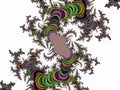 Purple blue green rainbow petals fantasy fractal shapes fantasy abstract geometries, background Royalty Free Stock Photo