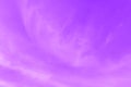 Purple violet sky. Cloudscape background. Royalty Free Stock Photo