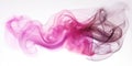 Purple Smoke Burst on White Background Royalty Free Stock Photo