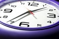 Purple wall clocks