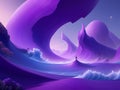 purple wave depicting somewhere in the other worldly