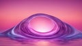 purple wave A set of water waves in a drop shape, suggesting a clean and pure water concept. The waves are purple