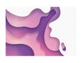 Purple waves background inside frame vector design Royalty Free Stock Photo