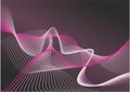 Purple waves vector background / wallpaper Royalty Free Stock Photo
