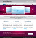 Purple website design template Royalty Free Stock Photo