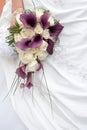 Purple wedding bouquet Royalty Free Stock Photo