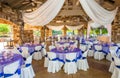 Purple wedding table decorations