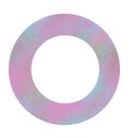 Purple Wheel ring donut circular geometric shape frame grung texture illustration