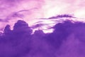 Purple and white cloudscape is out of this world Royalty Free Stock Photo