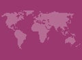 Purple white dotted world map background texture