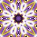 Purple and white flower shaped fractal image