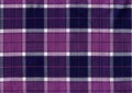 Purple and white plaid fabric texture Royalty Free Stock Photo