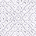 Purple and White Question Mark Symbol Pattern Repeat Background