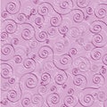 Purple and white swirls on purple background