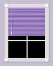 Purple window Royalty Free Stock Photo