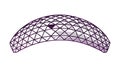 Purple Wireframe Dome Illustration, vector design Generative AI Royalty Free Stock Photo