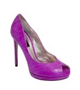 Purple women high heel women shoe