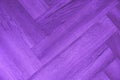 Purple wood texture, trendy lilac wood parquet, background for your text, diagonal lines on the floor Royalty Free Stock Photo