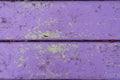 Purple  wooden background. Painted, peeled wood texture. Background photo Royalty Free Stock Photo