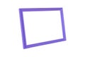 Purple wooden picture frame