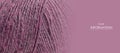 Purple wool thread macro texture material pattern Royalty Free Stock Photo