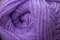 Purple woolen spun yarns Royalty Free Stock Photo