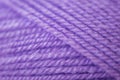 Purple woolen spun yarns Royalty Free Stock Photo