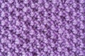 Purple woolen yarn as texture Royalty Free Stock Photo