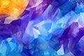 Purple Yellow Blue An Image Of A Colorful Crystalline Structure Background