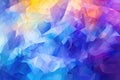 Purple Yellow Blue An Image Of A Colorful Crystalline Structure Background