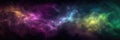 Purple Yellow Green Space , Panoramic Background. Generative AI Royalty Free Stock Photo