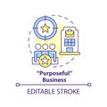 Purposeful business concept icon