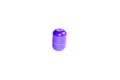 Purpple capsule isolated. View front