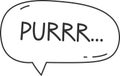 Purrr Speech Bubble