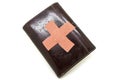 Purse with bandage Royalty Free Stock Photo