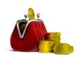 Purse and coins