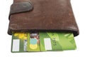 Purse with credit cards