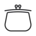 Purse line icon