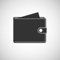 Purse and money icon vector