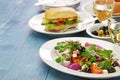 Greek salad with purslane