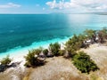 Puru kambera beach taken from aerial