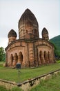 14.07.2021. purulia, west bengal, india. historic temple standing tall in the backdrop of foothill in west bengal