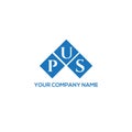 PUS letter logo design on white background. PUS creative initials letter logo concept. PUS letter design