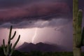 Pusch Ridge Sunset Thundershower Royalty Free Stock Photo