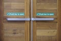 Push bar to open emergency fire exit door Royalty Free Stock Photo