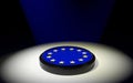 The push button with EU flag