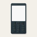 Push button retro mobile phone