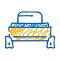 push button switch icon doodle illustration