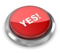 Push Button - Yes Royalty Free Stock Photo