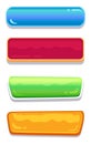 Push-Buttons of Different Colors and Shapes Set Royalty Free Stock Photo